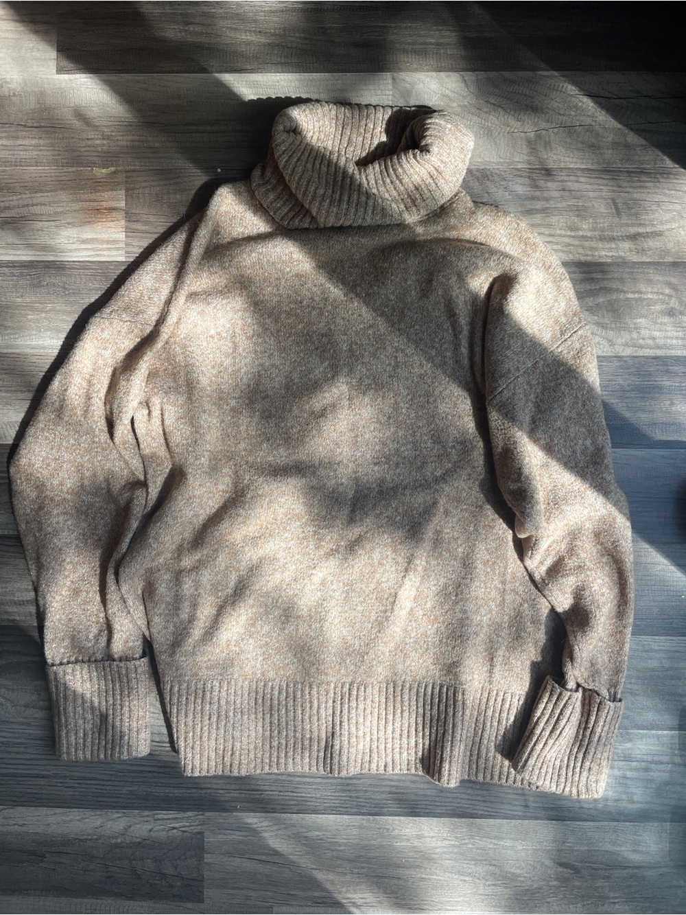Oversized Knit Turtleneck Sweater